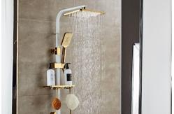 China DN15  Solid Brass Thermostatic Dual Head Mixer Shower supplier