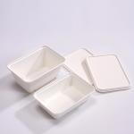 Microwavable Biodegradable Compostable Lunch Sugarcane Bagasse Box 450ml for sale
