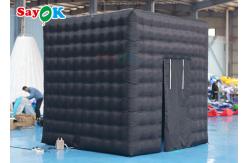 China Oxford Cloth LED Inflatable Photo Booth Double Middle Door Camera Booths supplier