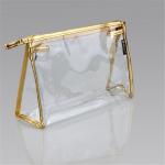 Custom Clear PVC Cosmetic Bag / Toiletry PVC Travel Bag With Zipper for sale
