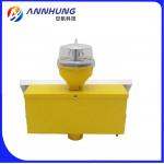 Single Aviation Solar Powered Obstruction Light Low Intensity Warning Tower Led