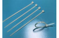China Solid Material Nylon Zip Ties White T25100 100mm Length UL94V2 Flammability supplier