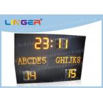 18 Digits in 12inch Digits and Pitch12mm Team name Led Electronic Scoreboard in Amber Color for sale