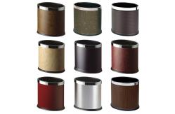 China Hotel Metal Double Layer Recycling Trash Garbage Can Stainless Steel Waste Bin supplier