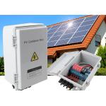 Plastic 15A PV Combiner Box 4 Strings 550VDC Circuit Breaker For Solar Panel for sale
