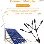 3 To 1 IP67 Solar Panel Y Connector In Pair For Parallel Connection for sale