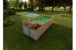China Topshaw Low Cost Customize 20ft 40ft Modern Backyard Swimming Pool for Sale supplier