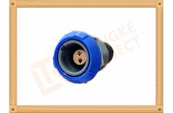 China Push Pull 2 Pin Circular Connector Self Locking / Double Reed Locked supplier
