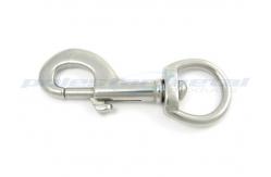 China Customized 304 Stainless Steel Carabiner Snap Hook D Ring Swivel For Handbag supplier