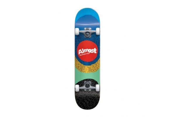 Almost Skateboards Radiate Blue Complete Skateboard First Push - 8.25 x 32