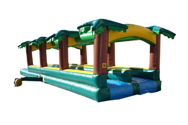 inflatable tropical slide, inflatable slip and slide, inflatable slip n slide, inflatable