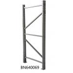 Commercial 96 *42 Inch Teardrop Pallet Rack Uprights Full Welded Anticorrosive for sale