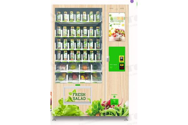 Unmanned Service Automatic Fresh Salad Vending Machine With Lift System