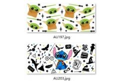 China Removable Adhesive 0.1mm UV DTF Decals Custom UV Transfer Stickers supplier