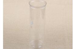 China 401# 1000ml Round Clear Plastic Cylinder PET Food Grade Easy Open Can Tank supplier