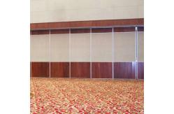 China MDF Aluminum Mobile Wood Movable Operable Track Rollers Sliding Partition Walls supplier