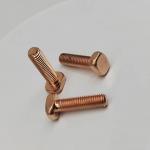 Square Head Red Copper Screws Mechanical Teeth Screws For Golf Carts for sale