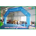 Inflatable Rainbow Arch Customized Blue Inflatable Arch Velcro Print Event Inflatable Finish Line
