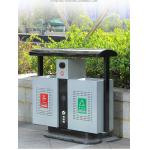 China Rectangular Anti Aging 80L Metal Recycling Garbage Bins manufacturer