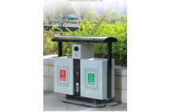 China Rectangular Anti Aging 80L Metal Recycling Garbage Bins supplier