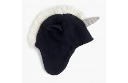 China Soft Cute Beanies For Girls With Nose , Winter Flexible Chunky Beanie Hat supplier