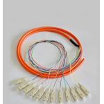 12 Cores Optical Fiber Patch Cord SC / UPC 1.5 Meter Fiber Optic Pigtail for sale