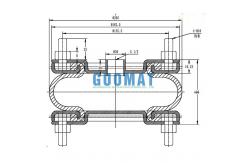 China G1/2 Air Connection Dunlop SP1536 Industrial Air Spring for Machine Isolation supplier