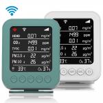 Smart Tuya WiFi Air Quality Monitor Detects CO2/PM2.5/HCHO/TVOC  Temperature Humidity with NDIR Sensor for sale