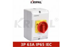 China 63A IP65 Triple Pole 230V Isolator Switch Waterproof IEC Standard supplier