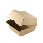 Custom Eco-Friendly Burger Fry Boxes Biodegradable Kraft Takeaway Packaging with Folders