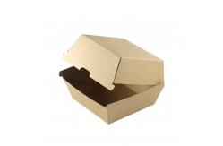 China ISO9001 Certified Biodegradable Burger Boxes Custom-Printed Kraft Takeaway Containers with Free Design supplier