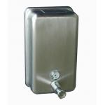 Stainless Steel Wall Mount Manual Hand Soap Dispenser With Brass Pump For Commercial for sale