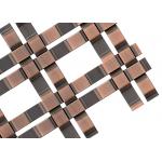 Flat Wire Stainless Steel Cabinet Door Inserts Metal Mesh Decoration Materials for sale