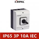 10A 3 Pole IP65 Waterproof Changeover Switch Surface installation for sale