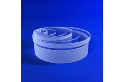 China Clear Transparent Circular Fused Quartz Glass Plate For Optics Manufacturing supplier