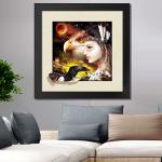 PET Plastic Printing Service / 3D Lenticular Pictures 40x40cm Home Decoration for sale
