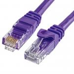 Purple Gold Plated Cat6a Network Cable Category 6a Ethernet Cable 1.8m 2m for sale