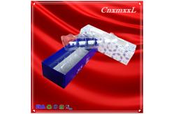 China Paper UV Printing Cardboard Macarons Box Packaging With PET Inner Tray supplier