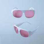 Pink Fashion Laser Tattoo Removal Glasses For Alexandrite 755nm 808nm Diodes for sale