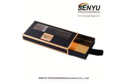 China Private label empty eyelash packaging drawer boxes with window supplier