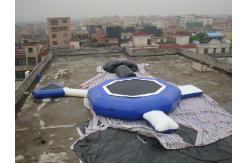 China 0.9mm PVC Inflatable Water Boucer, Trampoline With Slide, inflatable Trampoline supplier