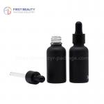 Matte Black Essential Oil Bottle Dropper 100ml Smooth for sale