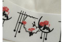China Shinny Silicon Printing Logo Screen Printing Label For Woven Tape supplier