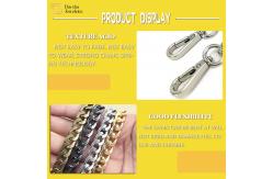 China Metal Crossbody Chain Strap With Hook , Detachable Bag Replacement Strap supplier