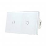 157 TYPE EU AU Standard Touch Light Switch 2 Gang Smart Home Switches 60Hz for sale