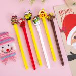 Christmas Series Neutral Pen 0.5mm Black Water based Cartoon Gift Gel Pen for sale
