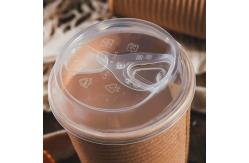 China Pp Coffee Plastic Cup Lid For Hot Drink 100% Renewable Resources Durable supplier