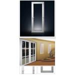 Modern Residential PVC Glass Entry Door Vinyl Casement French Doors Cutomized for sale
