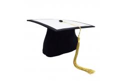 China Printable Sublimation Graduation Cap Blanks For DIY Printing Sublimation Academic Mortarboard supplier