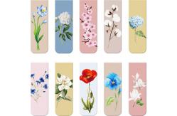 China 10pcs Matte Floral Magnetic Bookmark Clips For Students Books Reading supplier